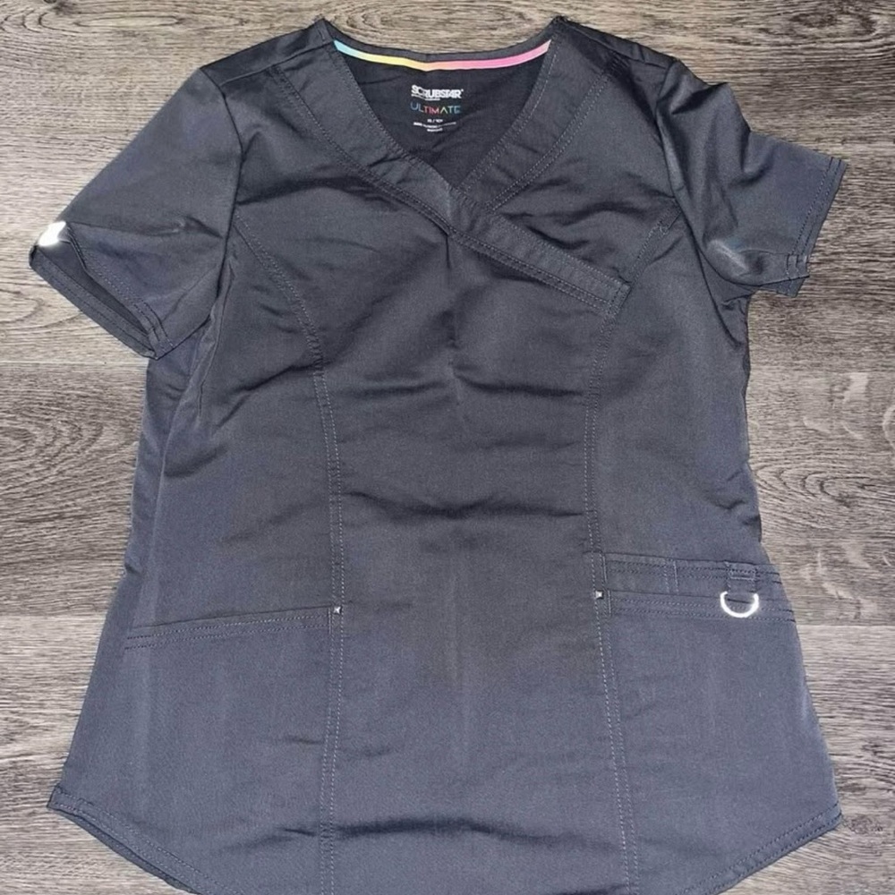 Scrubstar Grey Women's V-Neck Scrub Top